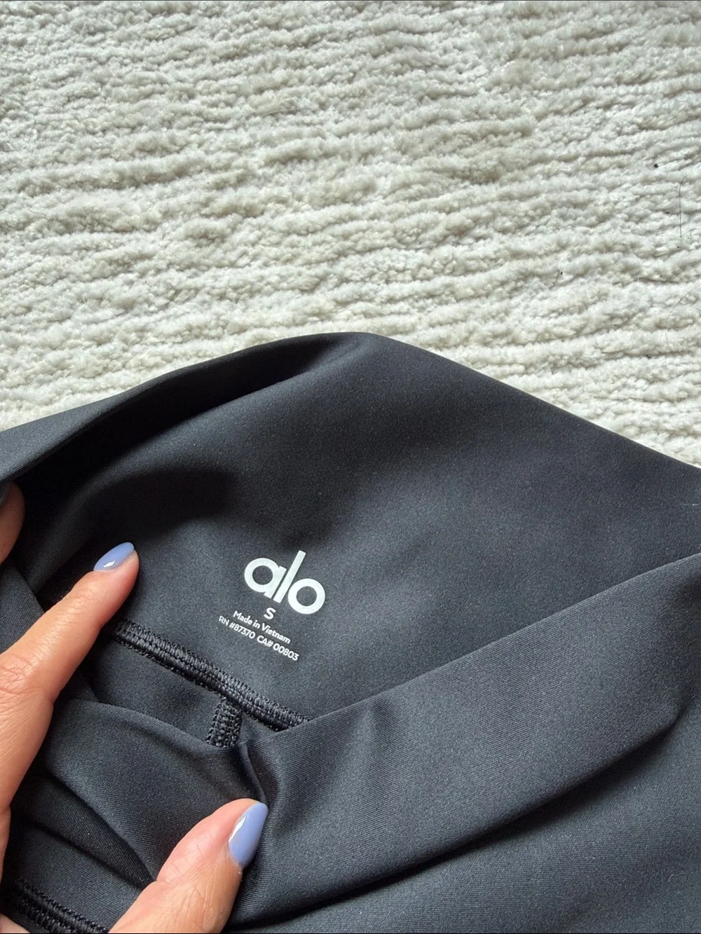 ALO Yoga Black Performance 7/8 HIGH WAIST AIRLIFT LEGGINGS plus Biker Short